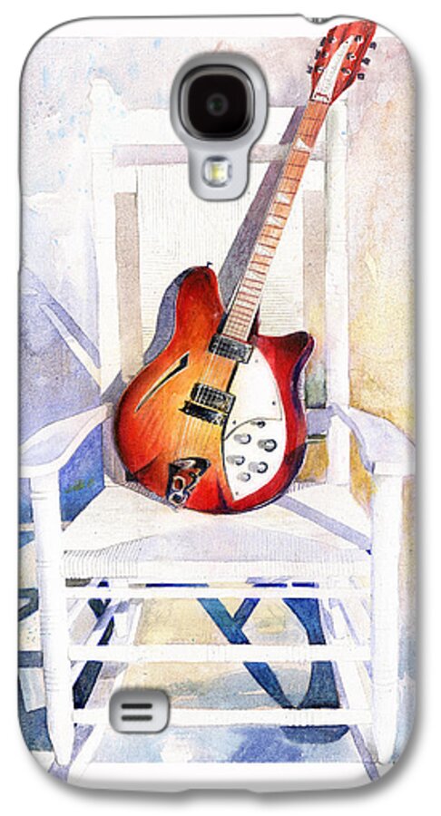 Guitar Galaxy S4 Case featuring the painting Rock On by Andrew King