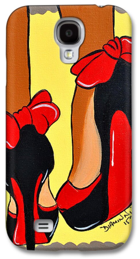Shoes Galaxy S4 Case featuring the painting Sole Mate by Diamin Nicole