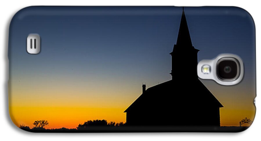 Rock Church Galaxy S4 Case featuring the photograph St Olaf Silhouette by Stephen Stookey