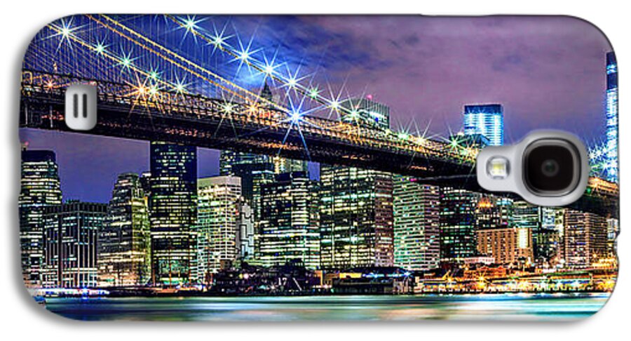 New York City Galaxy S4 Case featuring the photograph Star Spangled Skyline by Az Jackson