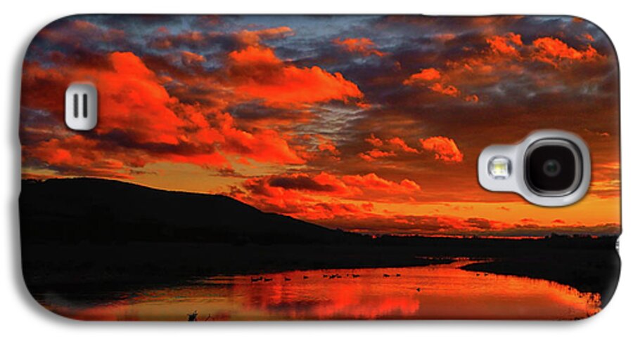 Sunset At Wallkill River National Wildlife Refuge Galaxy S4 Case featuring the photograph Sunset at Wallkill River National Wildlife Refuge by Raymond Salani III