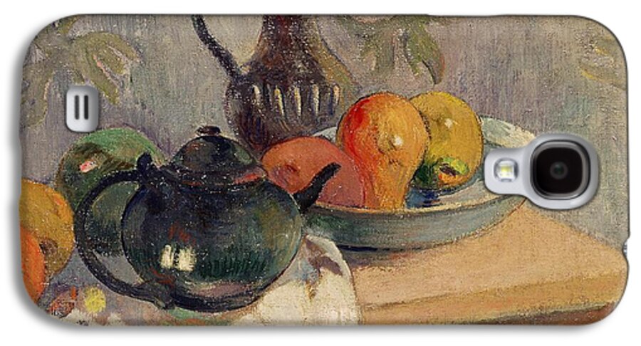 Teiera Galaxy S4 Case featuring the painting Teiera Brocca e Frutta by Paul Gauguin