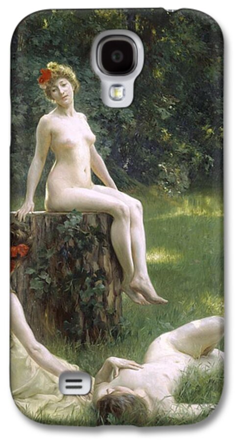 Glade Female Galaxy S4 Case featuring the painting The Glade by Julius Leblanc Stewart