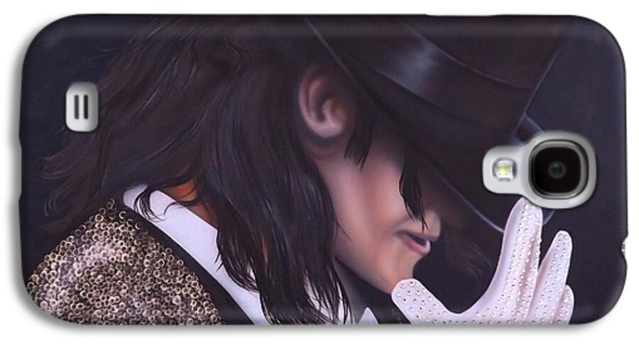 The King Of Pop Galaxy S4 Case featuring the painting The King of Pop by Darren Robinson