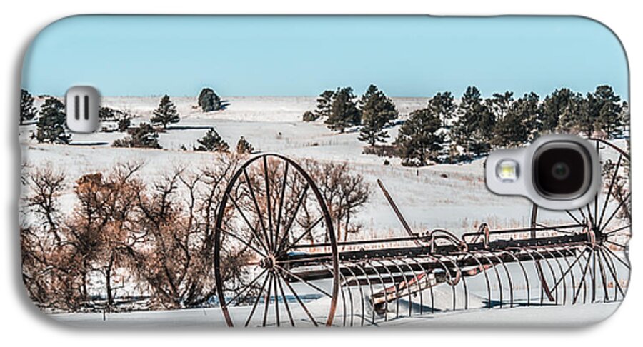 Farm Galaxy S4 Case featuring the photograph Vintage Hay Rake by Art Atkins