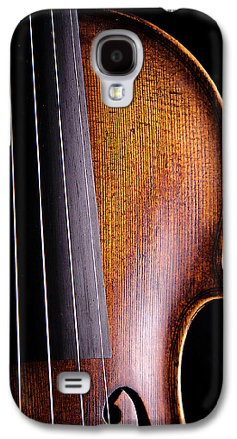 Violin Galaxy S4 Case featuring the photograph Violin Isolated on Black by M K Miller