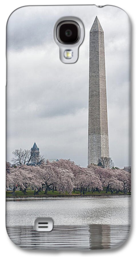 Washington Dc Galaxy S4 Case featuring the photograph Washington Monument During Cherry Blossom Festival by Sebastian Musial