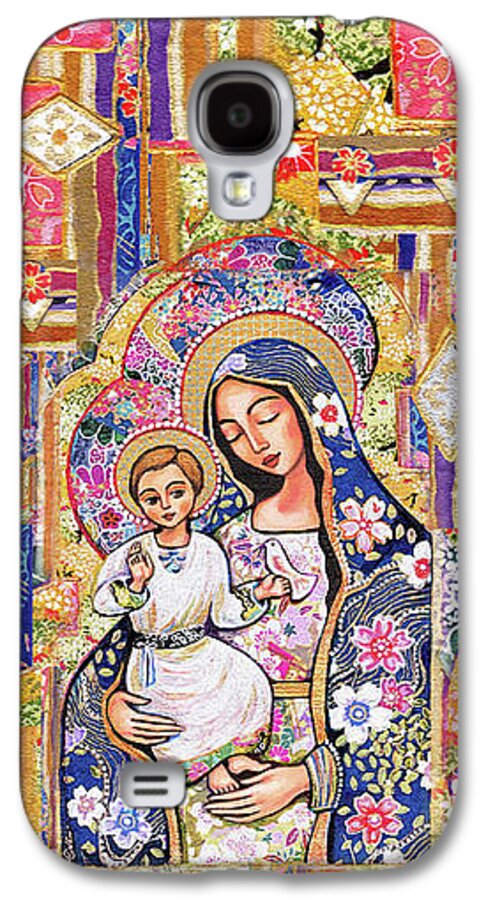 Mother And Child Galaxy S4 Case featuring the painting Panagia Eleousa by Eva Campbell