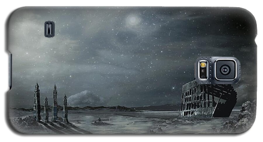 City Galaxy S5 Case featuring the digital art Arrived by Franziskus Pfleghart