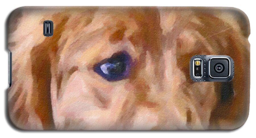 Maggievlazny Galaxy S5 Case featuring the painting Golden Retriever Dog by Femina Photo Art By Maggie