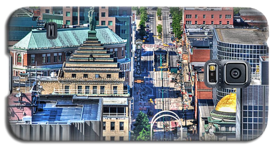 Hsbc Galaxy S5 Case featuring the photograph 0024 Visual Highs of the Queen City ...Main St... by Michael Frank Jr