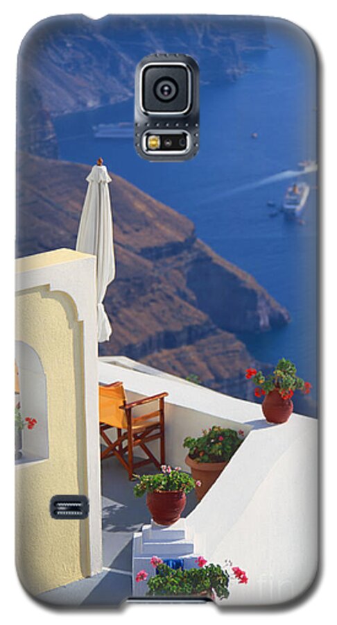 Santorini Galaxy S5 Case featuring the photograph Aegean view #1 by Aiolos Greek Collections