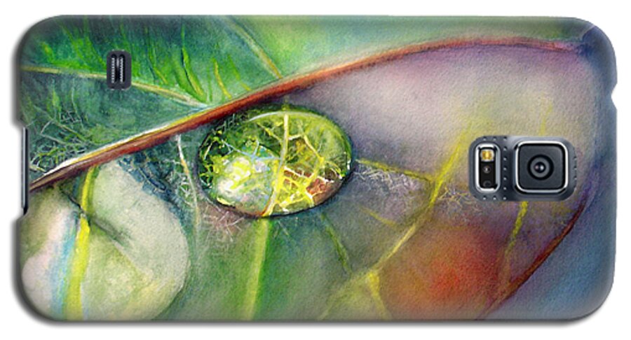Drops Galaxy S5 Case featuring the painting Drops by Allison Ashton