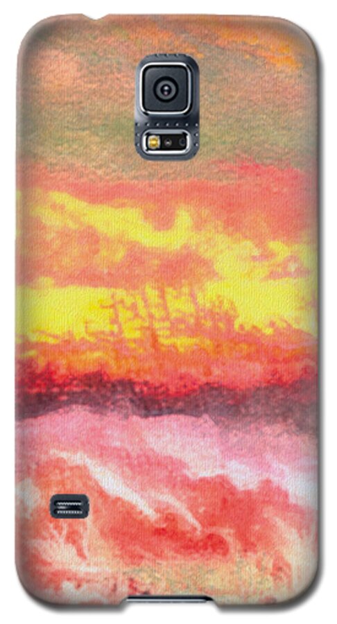 Fire Galaxy S5 Case featuring the painting Fire's Native Tongue #1 by The Art of Marsha Charlebois