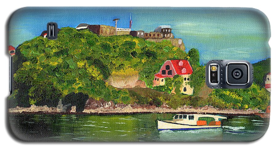 Fort George Galaxy S5 Case featuring the painting Fort George Grenada by Laura Forde