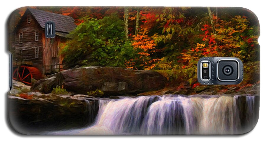 Glade Creek Grist Mill Galaxy S5 Case featuring the digital art Glade Creek grist mill by Flees Photos