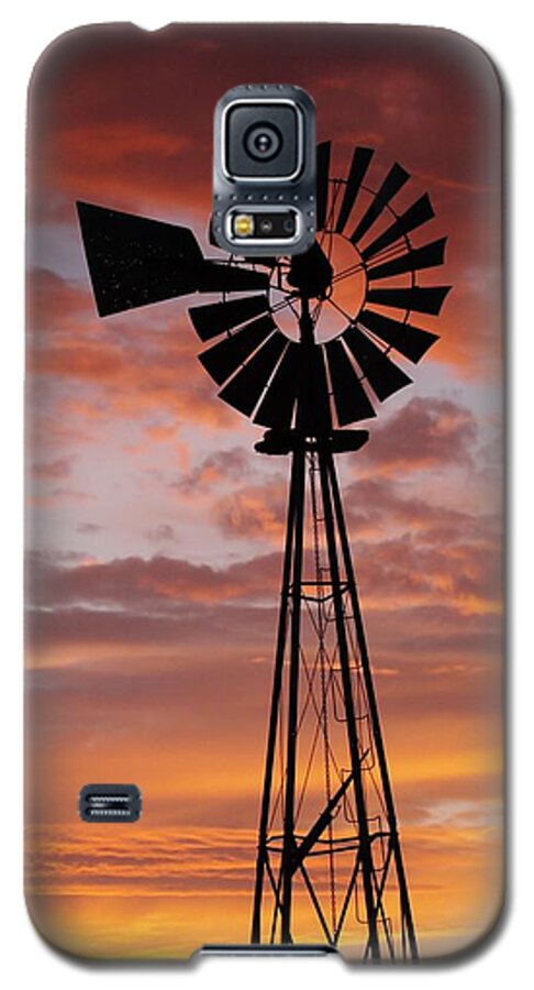 Windmill Galaxy S5 Case featuring the photograph Holding on #1 by Shirley Heier