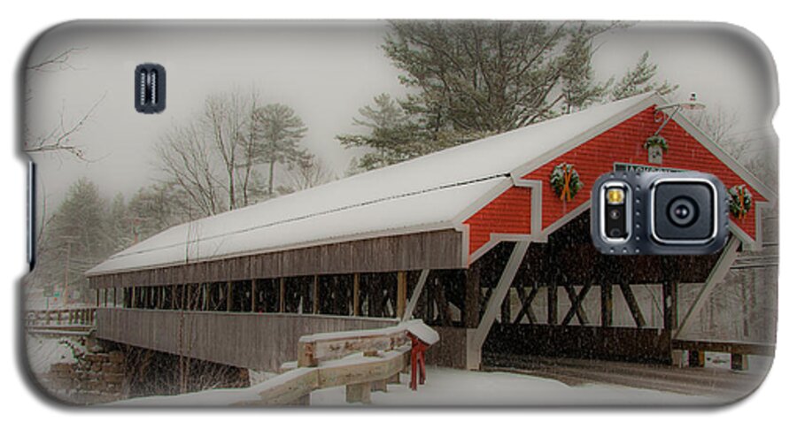 Covered Bridge Galaxy S5 Case featuring the photograph Jackson NH Covered Bridge #1 by Brenda Jacobs