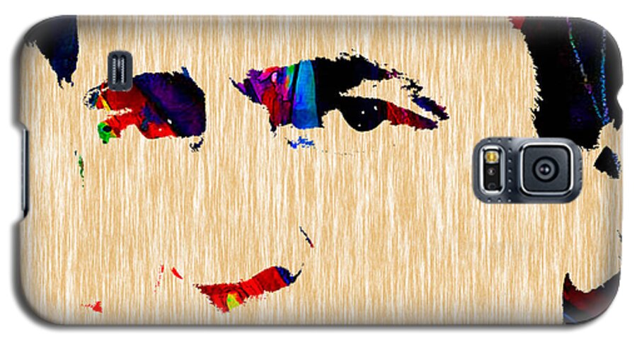 Johnny Cash Art Galaxy S5 Case featuring the mixed media Johnny Cash Collection #1 by Marvin Blaine