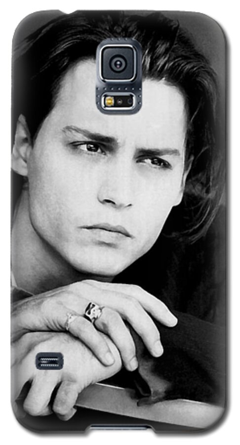 Johnny Depp Galaxy S5 Case featuring the photograph Johnny Depp #1 by Karon Melillo DeVega