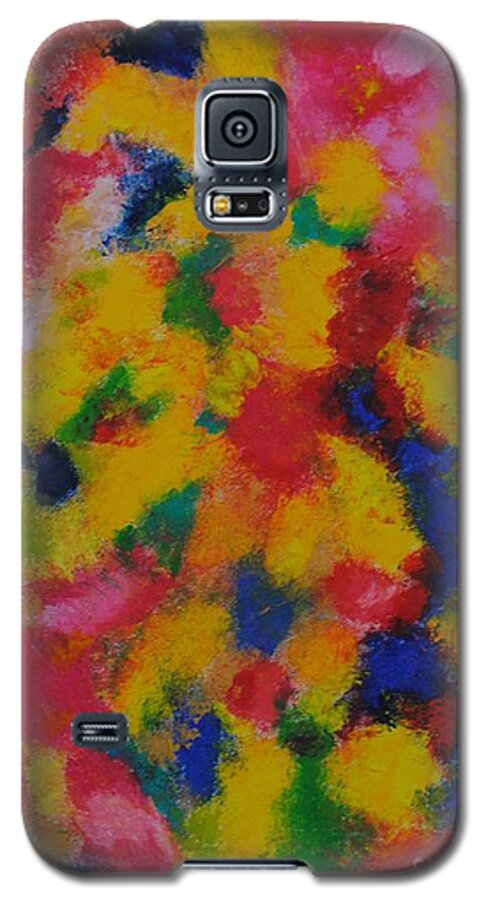 Abstract Galaxy S5 Case featuring the painting Palm tree #2 by Chani Demuijlder