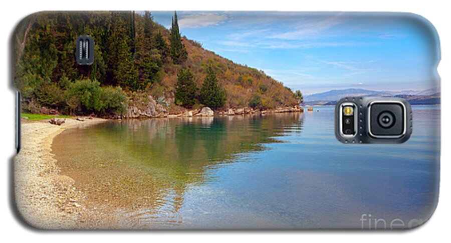 Corfu Galaxy S5 Case featuring the photograph Reflections on Corfu #1 by Paul Cowan