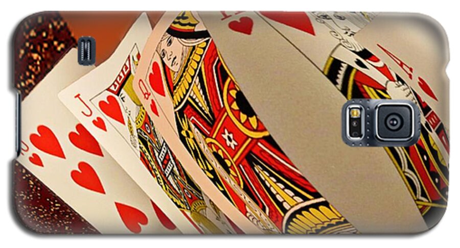 Playing-cards Galaxy S5 Case featuring the digital art Royal Flush by Tristan Armstrong
