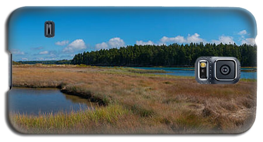 Thomson Island Galaxy S5 Case featuring the photograph Thompson Island in Maine panorama #1 by Michael Ver Sprill
