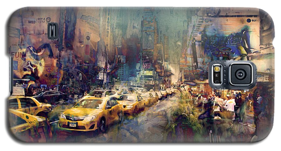 Times Square Galaxy S5 Case featuring the photograph Times Square by John Rivera