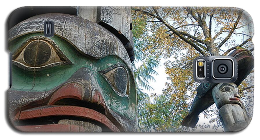 Tlingit Galaxy S5 Case featuring the photograph Tlingit Totem #1 by Laura Wong-Rose