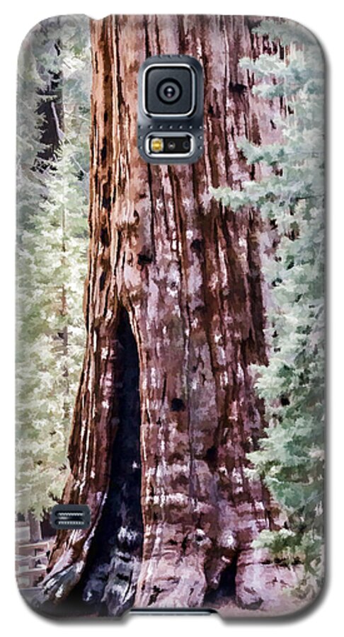 Tree Trunk Galaxy S5 Case featuring the digital art Tree Trunk #1 by Photographic Art by Russel Ray Photos