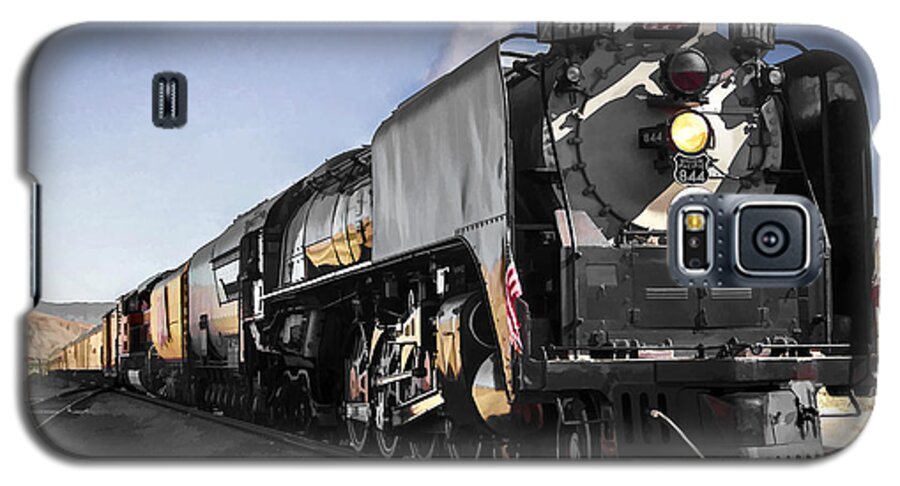 Union Pacific Galaxy S5 Case featuring the digital art Union Pacific 844 #1 by Photographic Art by Russel Ray Photos
