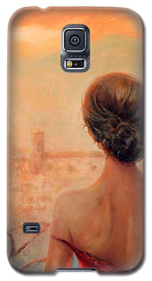 Visions Of Florence Galaxy S5 Case featuring the painting Visions of Florence by Michael Rock