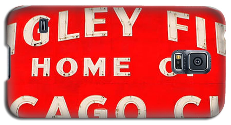 Wrigley Galaxy S5 Case featuring the photograph Wrigley Field Sign #1 by Lynne Jenkins