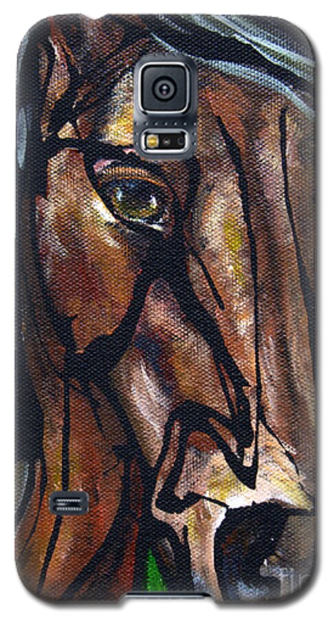 Horse Galaxy S5 Case featuring the painting #11 June 2nd #11 by Jonelle T McCoy