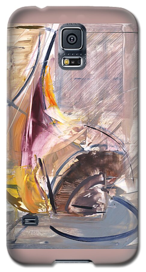 Abstract Galaxy S5 Case featuring the painting Untitled #109 by Chris N Rohrbach