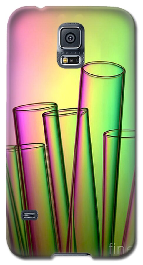 Test Galaxy S5 Case featuring the photograph Laboratory Test Tubes in Science Research Lab #16 by Science Research Lab