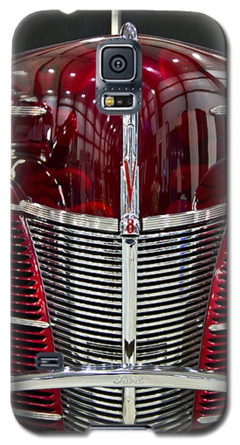 Old Galaxy S5 Case featuring the photograph 1940 Ford V8 grill by Eti Reid