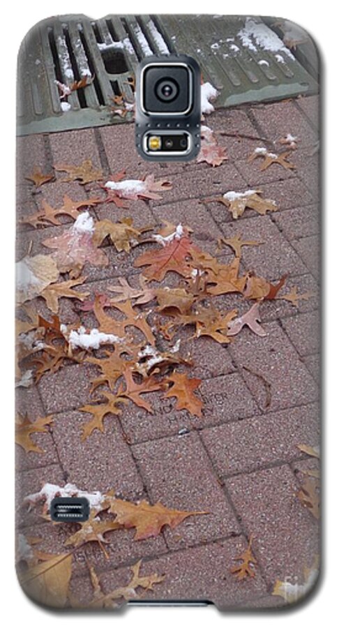 Cityscape Galaxy S5 Case featuring the photograph 1st Snow Detail by Christina Verdgeline