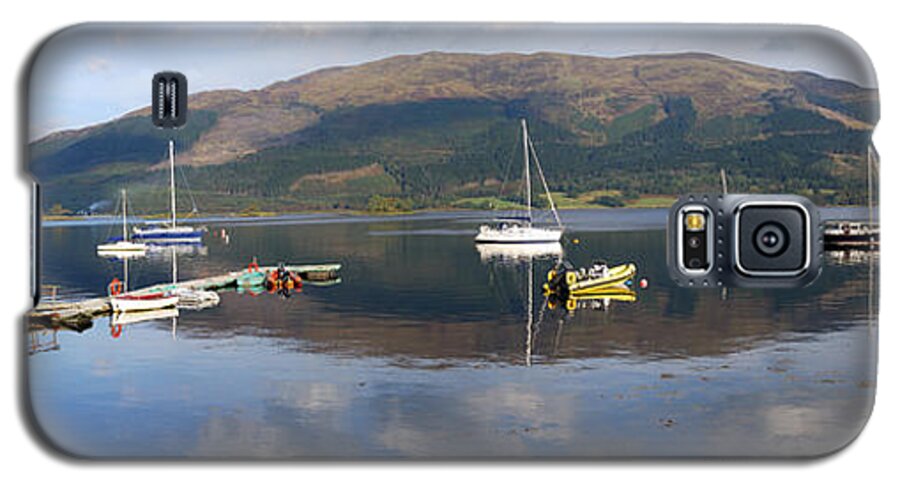 Panorama Galaxy S5 Case featuring the photograph Along Loch Leven 3 by Wendy Wilton