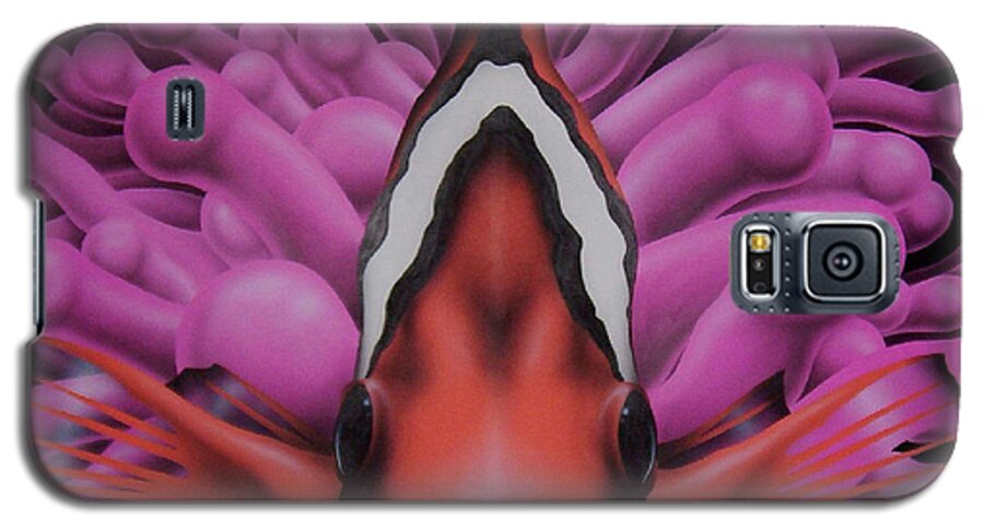 Clown Fish Galaxy S5 Case featuring the painting Clown #2 by William Love