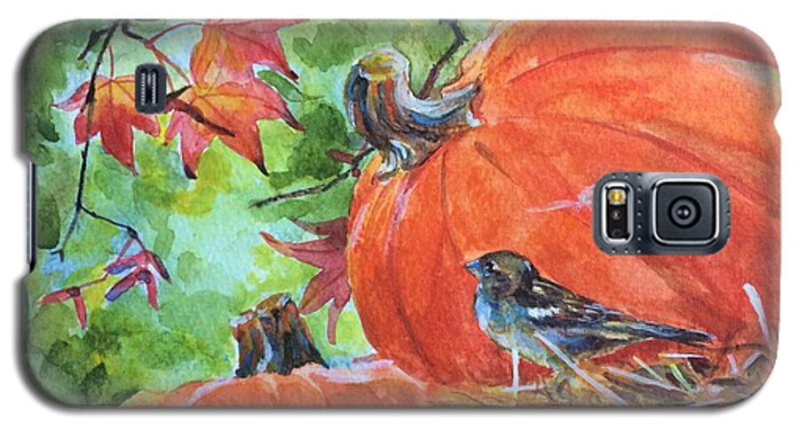 Fall Is Here Galaxy S5 Case featuring the painting Fall Is Here #1 by Jieming Wang