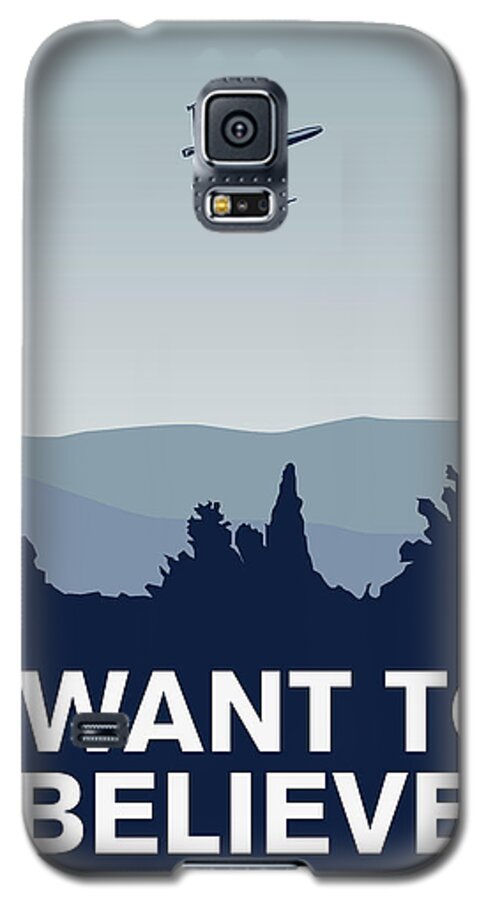 Classic Galaxy S5 Case featuring the digital art My I want to believe minimal poster-xwing #2 by Chungkong Art
