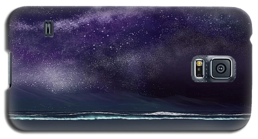 Night Stars Galaxy S5 Case featuring the digital art Night of a thousand stars #2 by Anthony Fishburne