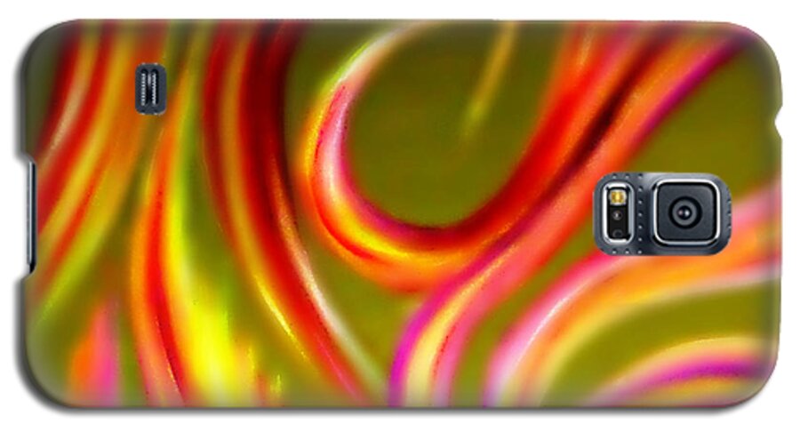 Abstract Galaxy S5 Case featuring the painting Pyromania #2 by Cyryn Fyrcyd