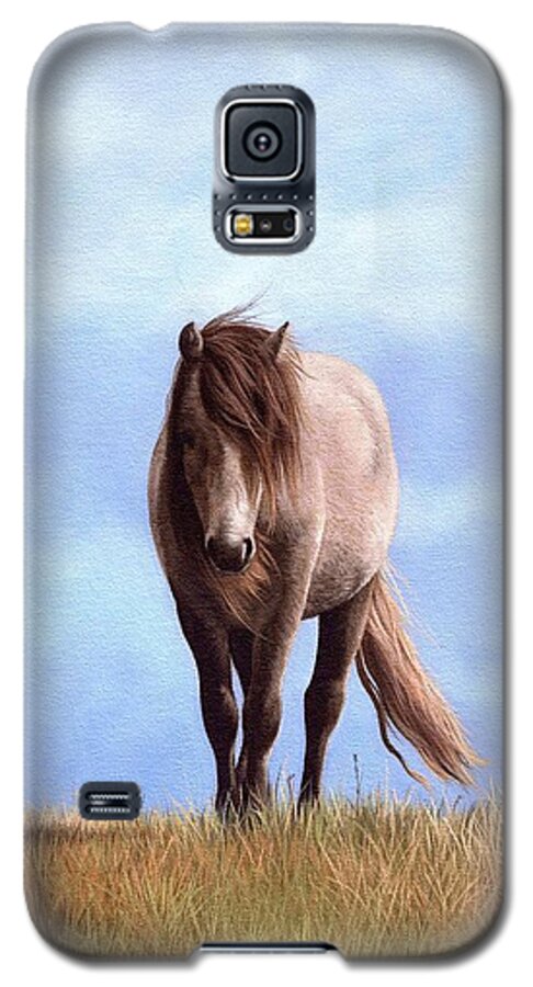 Pony Galaxy S5 Case featuring the painting Welsh Pony Painting #2 by Rachel Stribbling