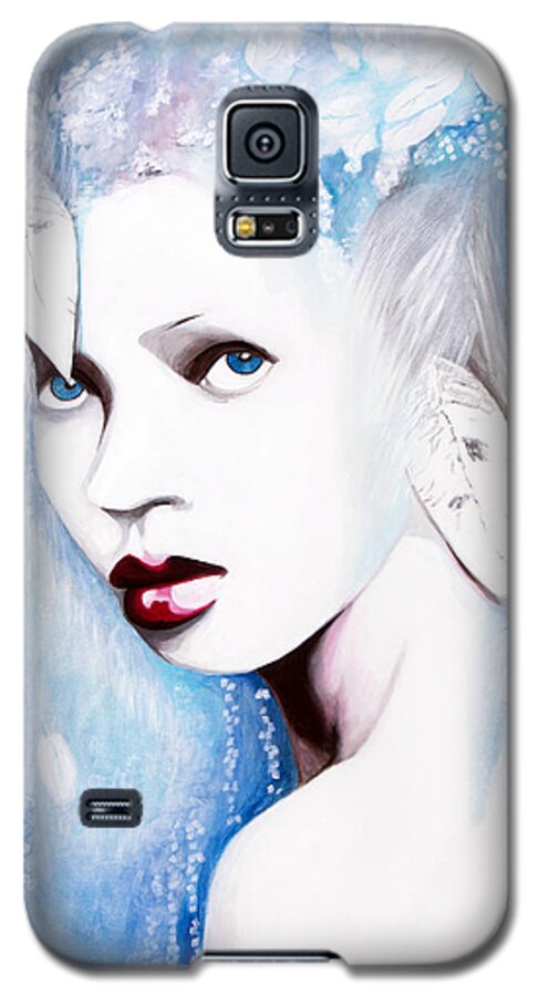 Denise Galaxy S5 Case featuring the painting Winter by Denise Deiloh