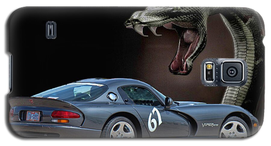 Silver Dodge Viper Galaxy S5 Case featuring the photograph 2002 Dodge Viper by Sylvia Thornton