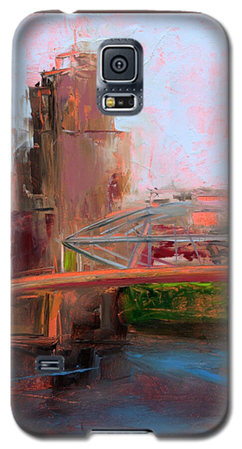 Bridges Galaxy S5 Case featuring the painting Untitled #311 by Chris N Rohrbach