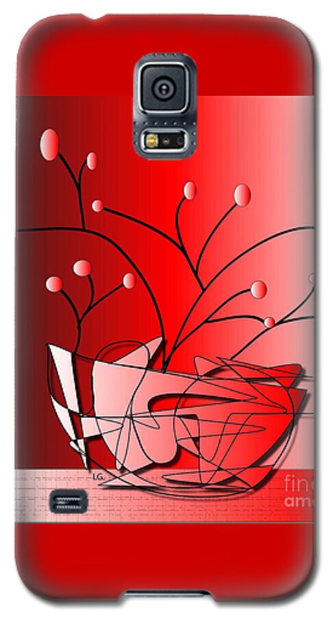 Illustration Galaxy S5 Case featuring the drawing Simplicity by Iris Gelbart